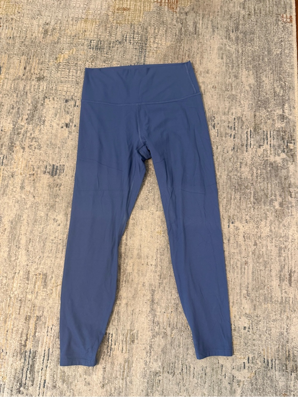 all in motion Navy Ribbed High-Rise 7/8 Leggings